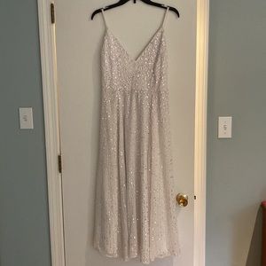 ASOS EDITION Eva embellished midi bridal dress size 6